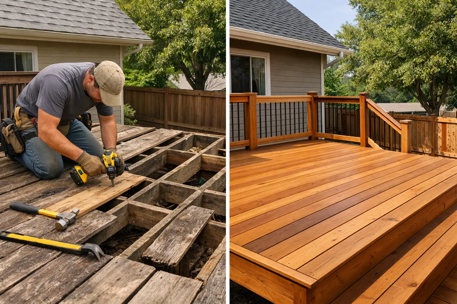 Deck Repair vs Replacement Cost: Repair or Rebuild?