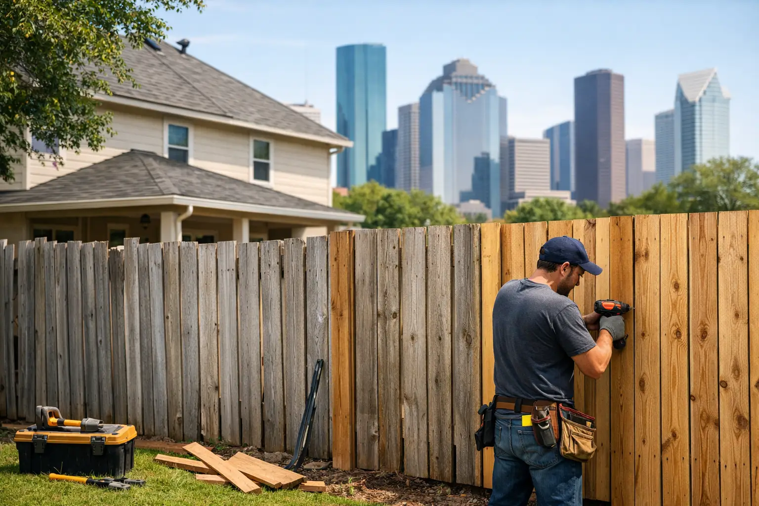 Fence Repair Services Near Me in Houston