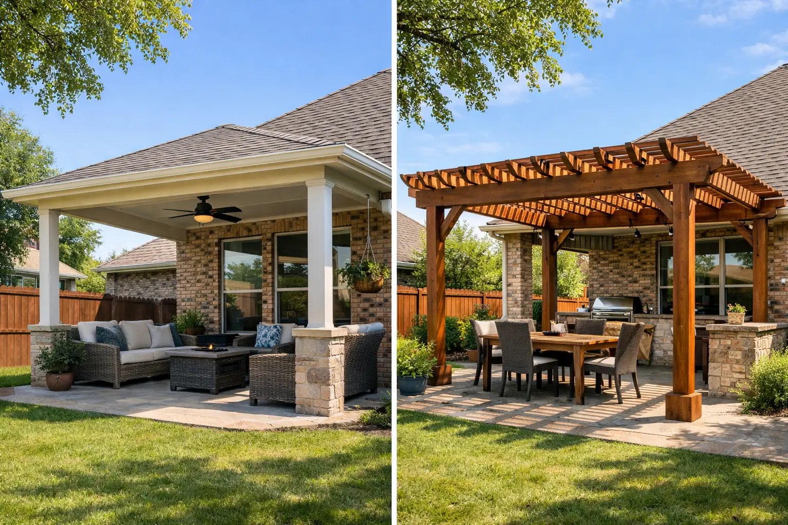 Patio Cover Versus Pergola: Which Fits Texas?