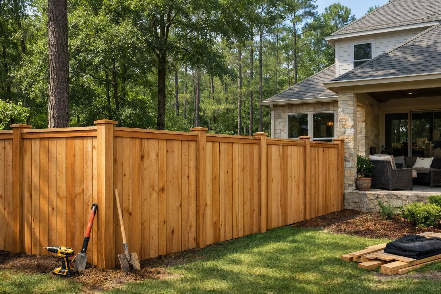 Fence Installation in The Woodlands, Texas