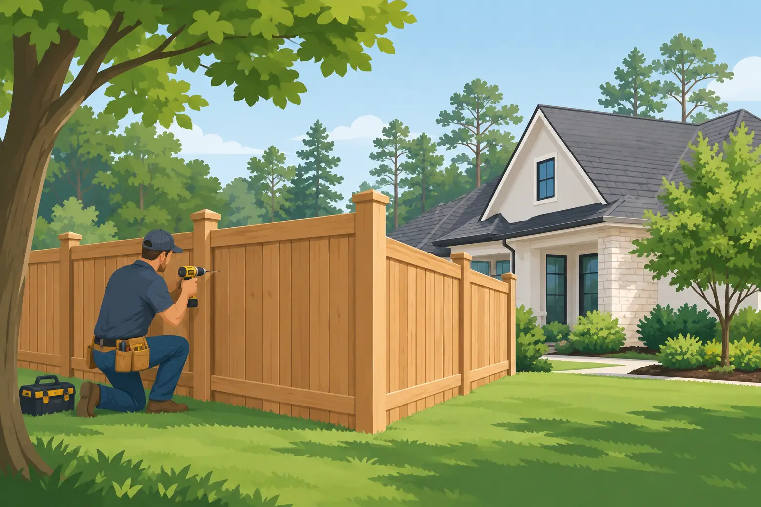 Fence Contractor in The Woodlands: What Matters