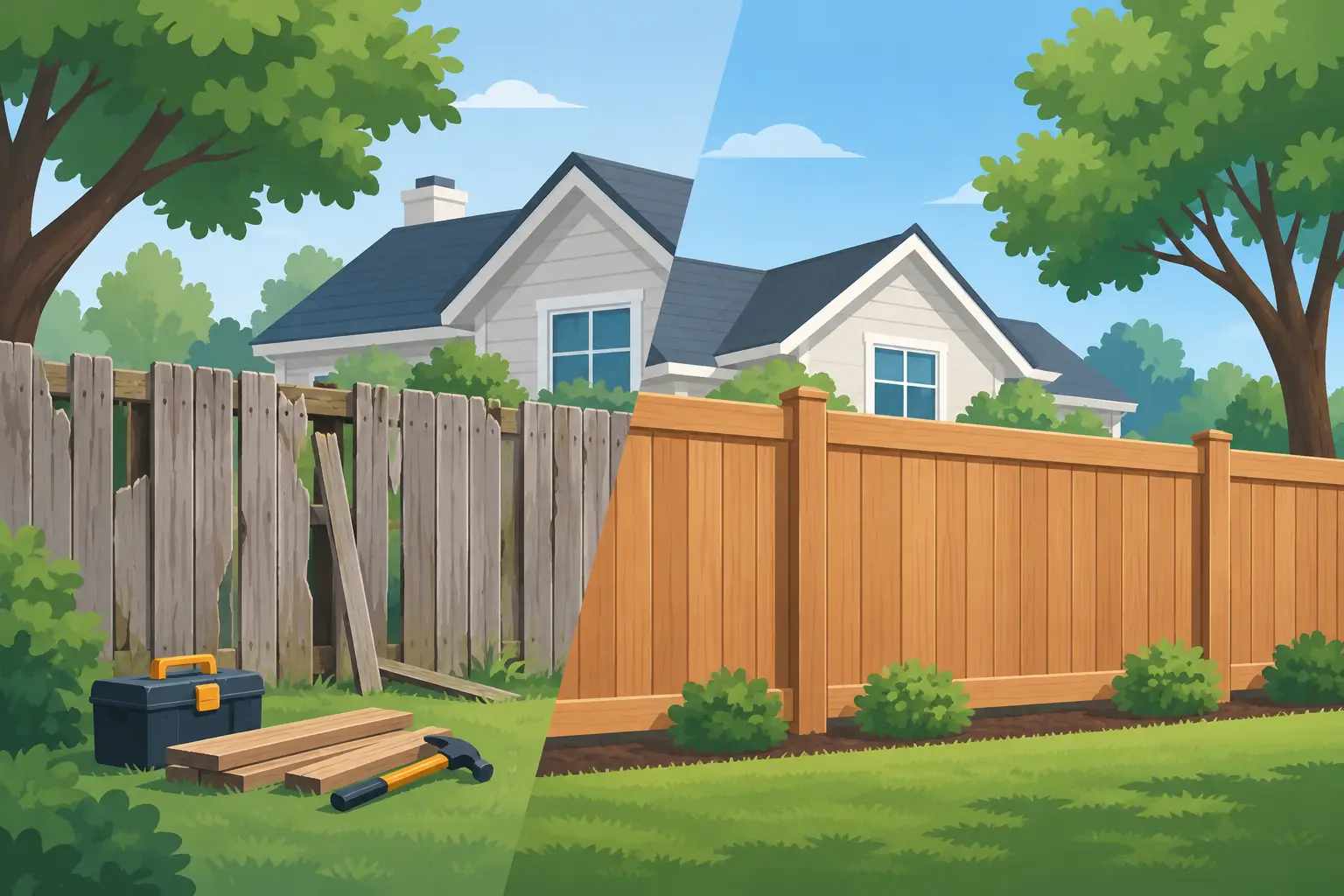 Fence Repair Conroe: Repair or Replace?