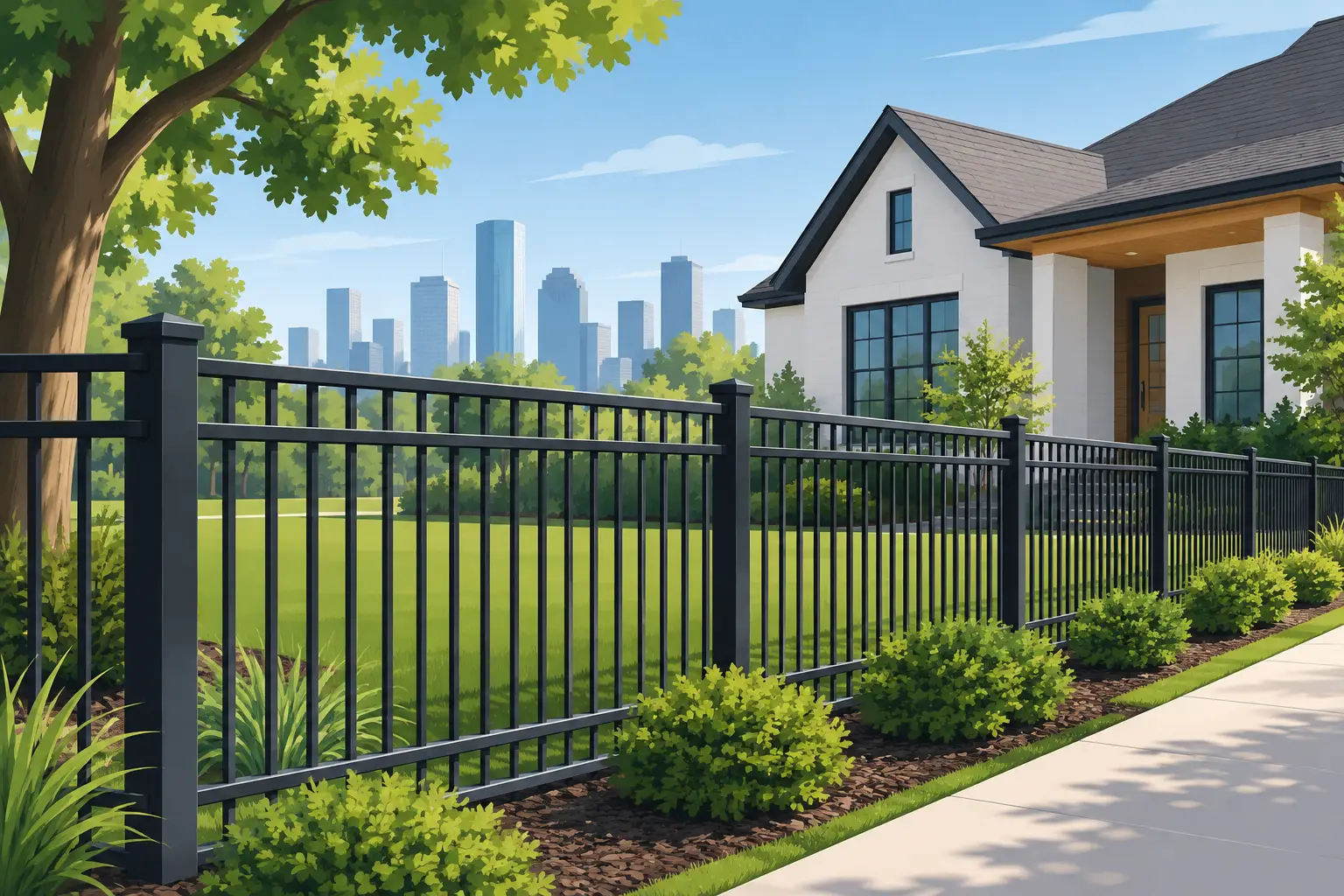 Metal Fence Houston Options That Hold Up